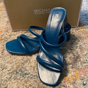 Michael Kors Blue Strappy Sandals